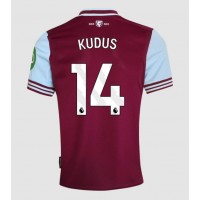 Camisa de Futebol West Ham United Mohammed Kudus #14 Equipamento Principal 2024-25 Manga Curta